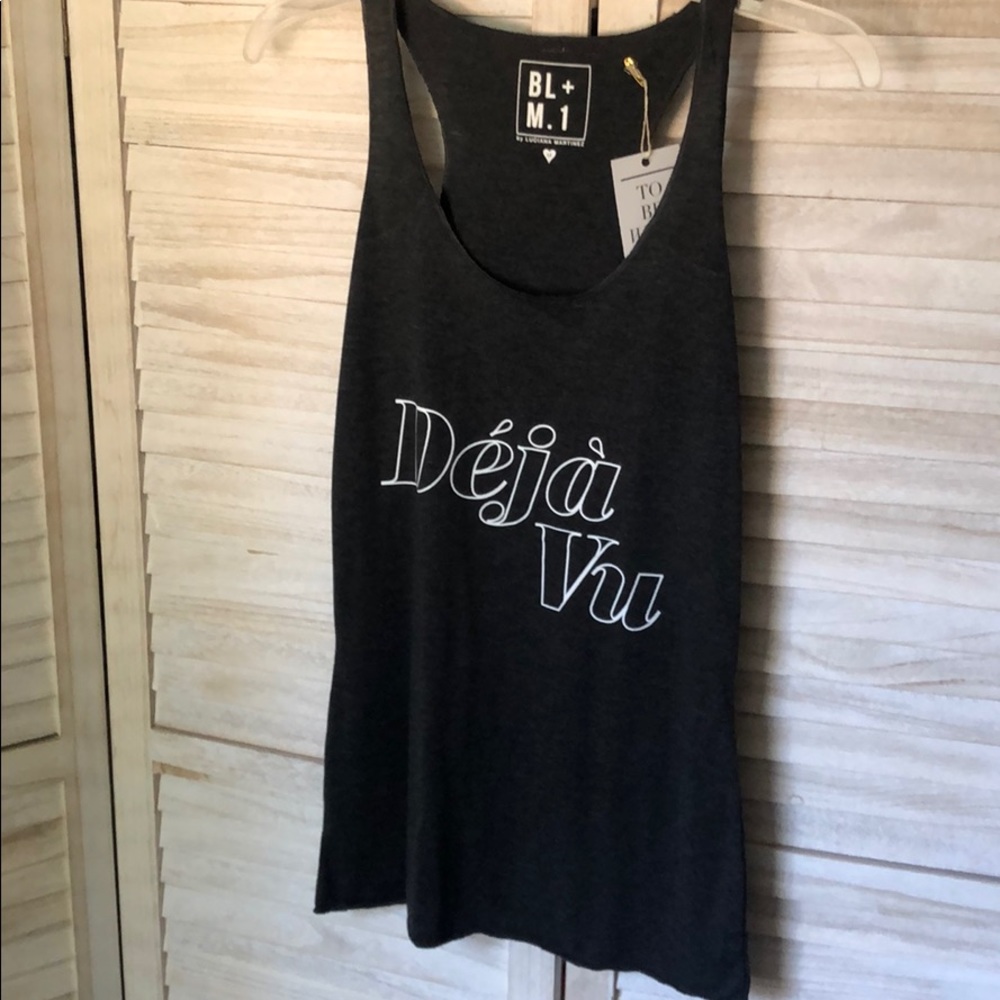 Racerback Slogan Tank